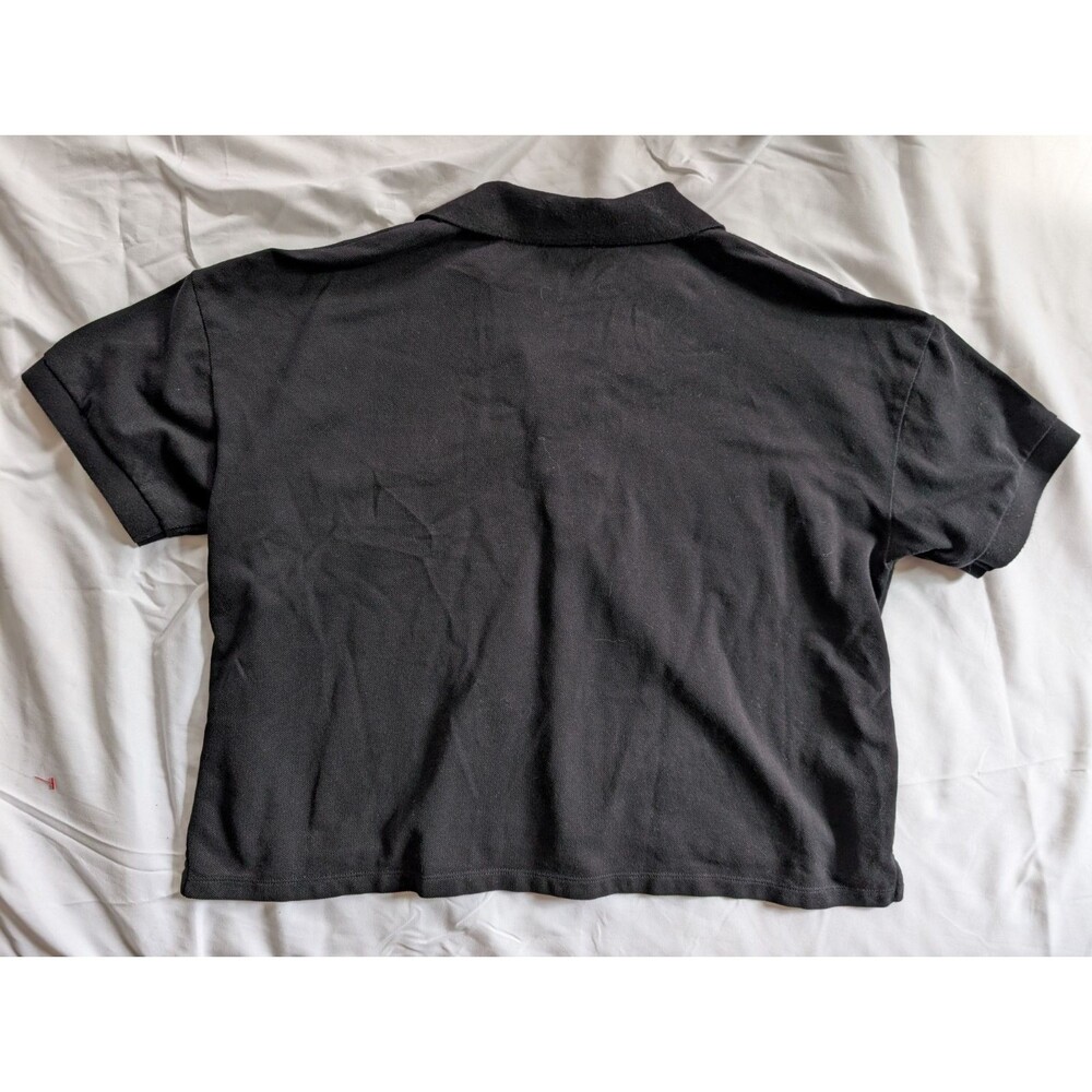 Tuckernuck Women’s Black Pique Holmes Boyfriend Polo In Black Size Large - Picture 7 of 7
